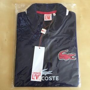 Lacoste LIVE Polo with Winking Croc in Navy XS👕